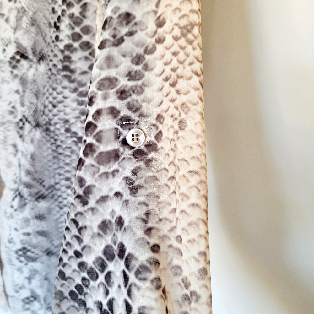 Maven West Python Button Down Top - Picture 3 of 6